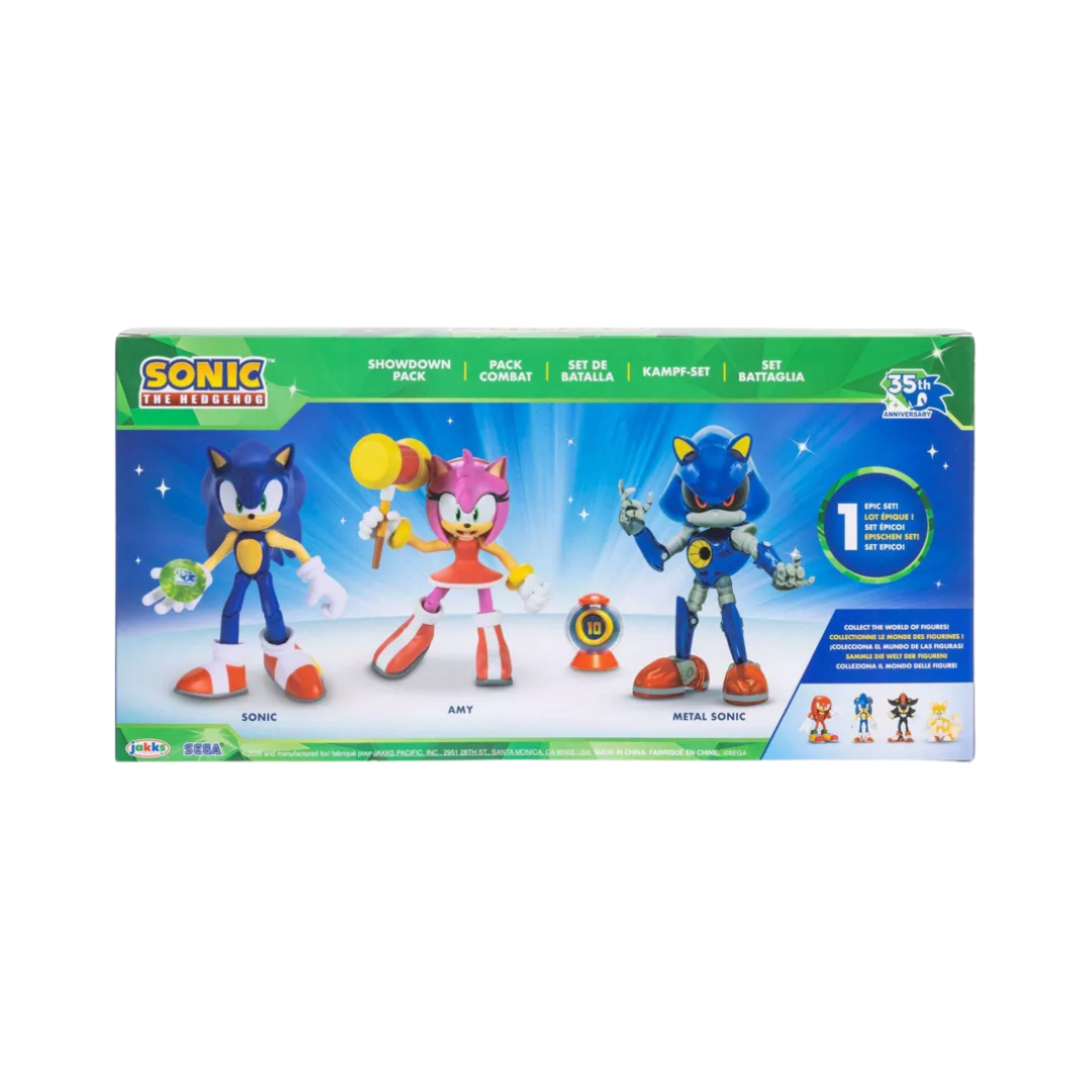 Sonic the Hedgehog 35th Anniversary Sonic, Amy and Metal Sonic Three-Pack