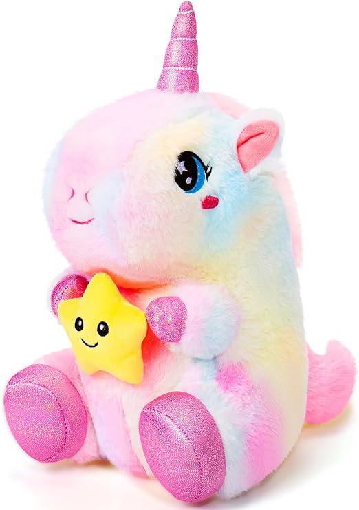 11.8'' Unicorn Plush Toy - Soft, Kawaii Stuffed Animal Gift for All Ages - Logan's Toy Chest