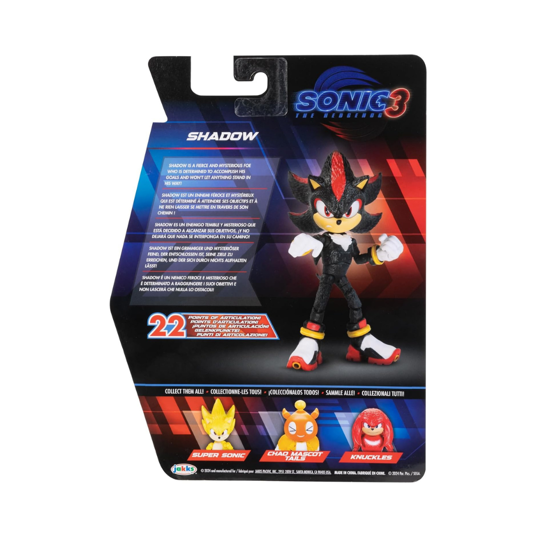 Sonic the Hedgehog 3 Movie Shadow 5-Inch Action Figure Jakks Pacific