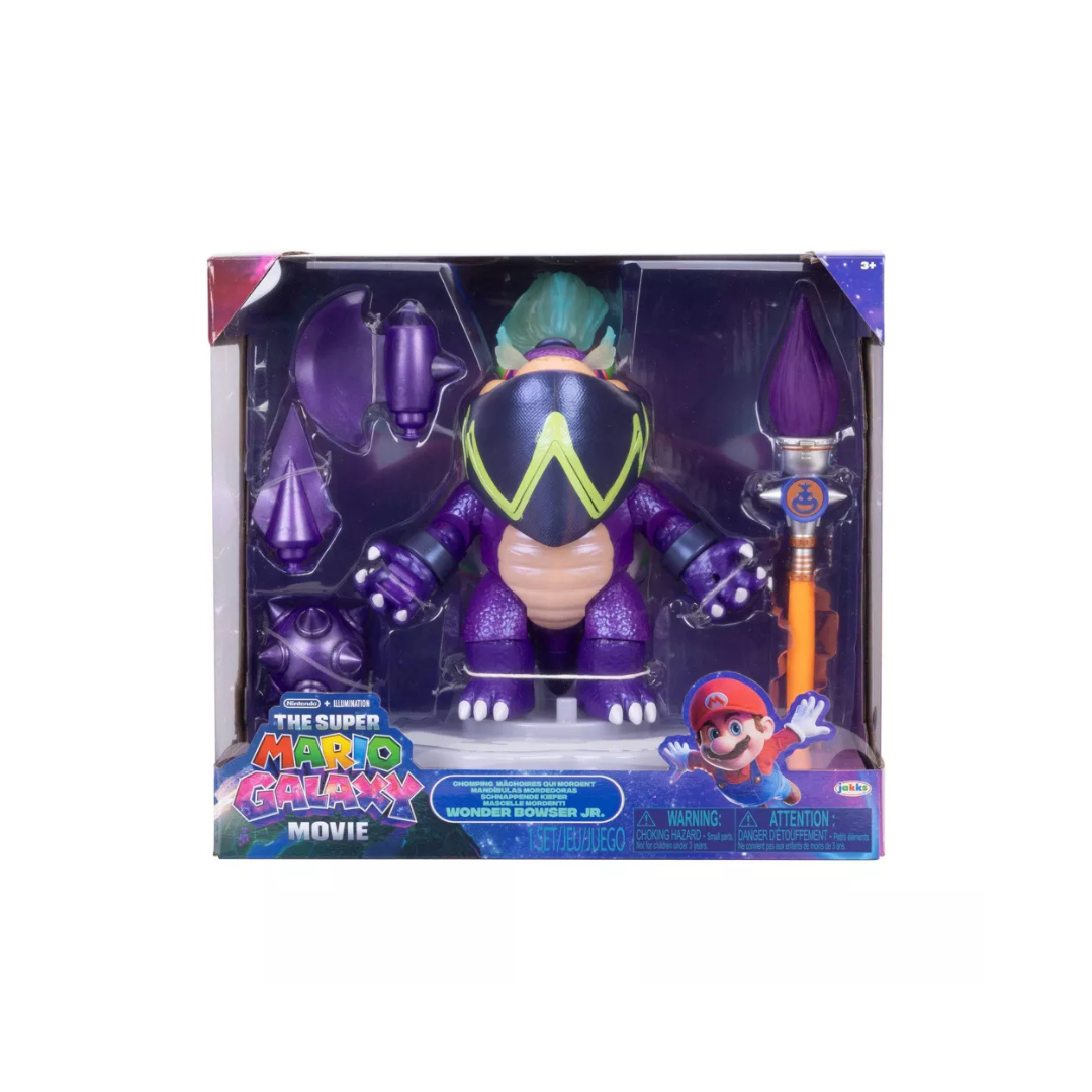 Super Mario Galaxy Movie Chomping Wonder Bowser Jr. 8 Inch Action Figure Target Exclusive