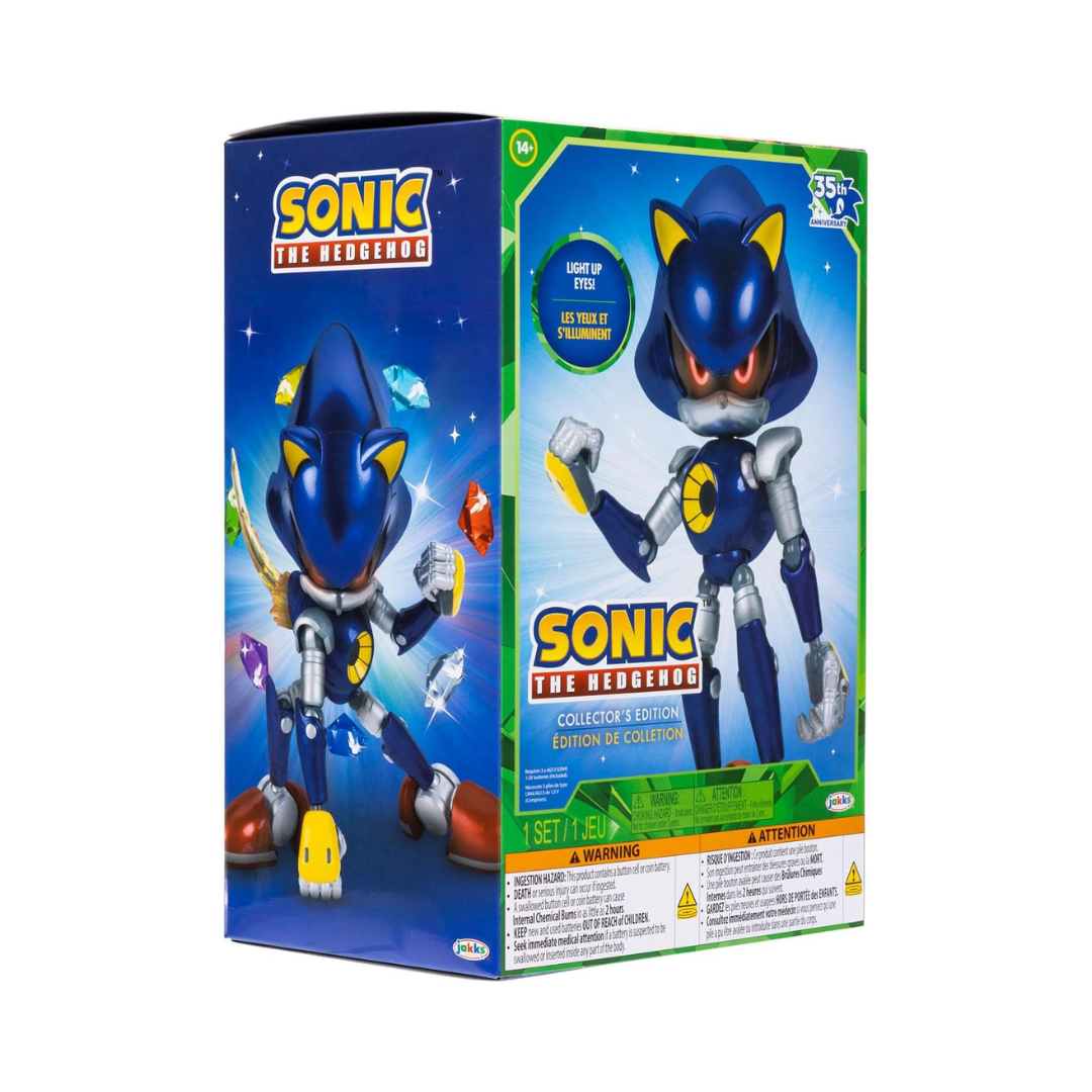Sonic the Hedgehog 35th Anniversary Collector's Edition Metal Sonic Light Up Eyes Figure