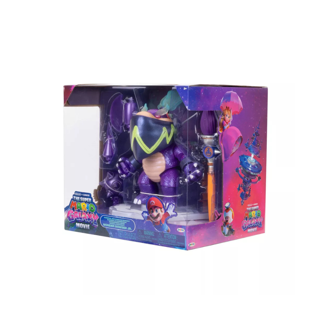 Super Mario Galaxy Movie Chomping Wonder Bowser Jr. 8 Inch Action Figure Target Exclusive