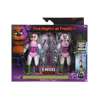 FNAF Endo-02 6-Inch Figure with Glamrock Chica & Shattered Chica Parts