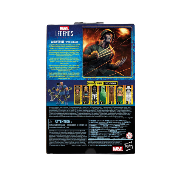 Marvel Legends Wolverine WWII Logan Executer Build A Figure Action Figure Hasbro