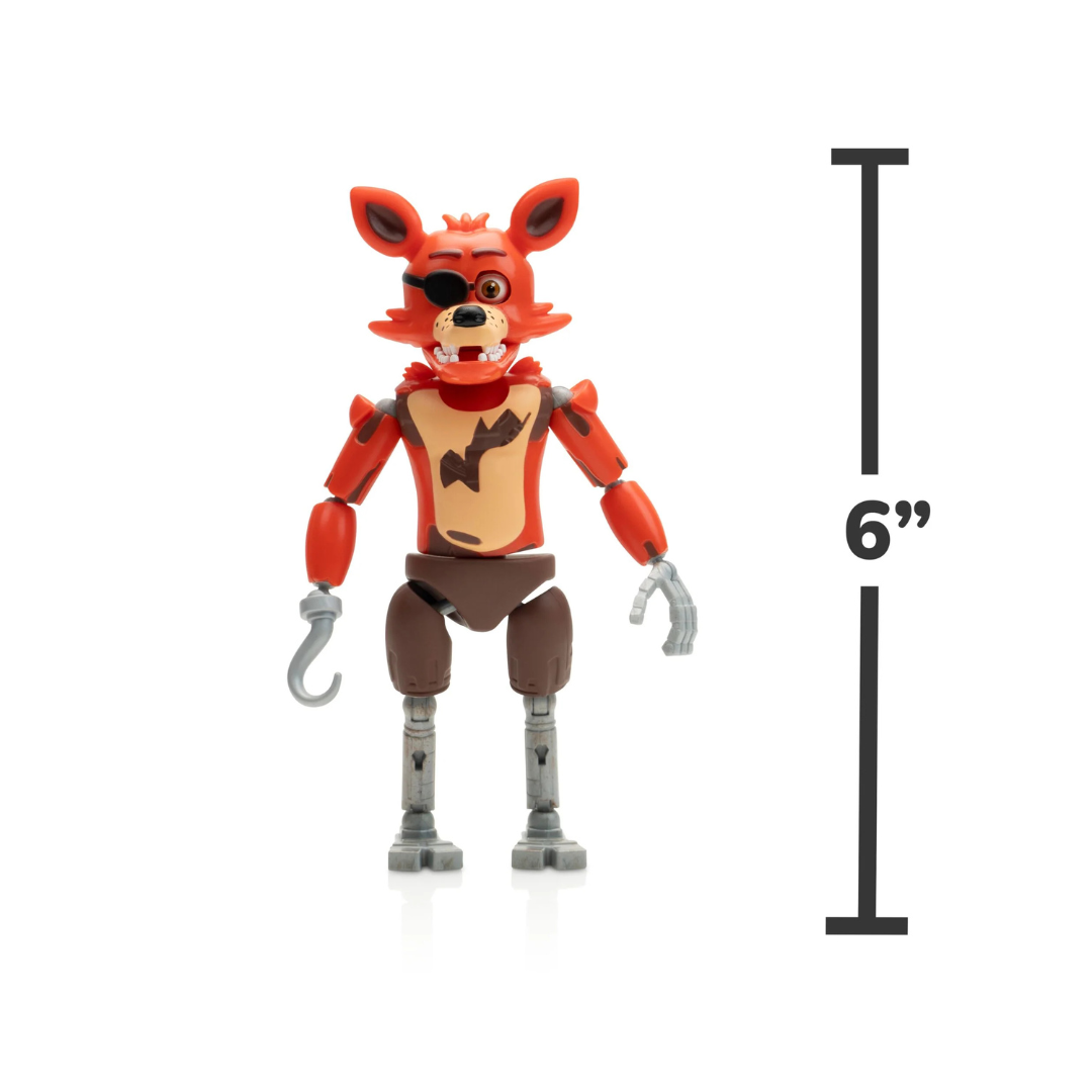 Five Nights at Freddy's Endo Series Foxy & Radioactive Foxy Vault Exclusive Collector Figure Set with Glow Eyes