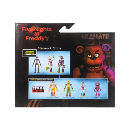 FNAF Endo-02 6-Inch Figure with Glamrock Chica & Shattered Chica Parts