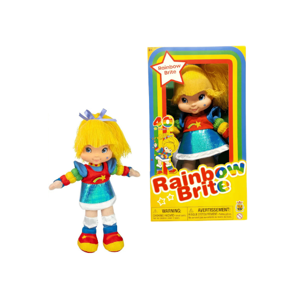 Boneco de pelúcia Rainbow Brite 12" 40º aniversário, coleção Loyal Subjects