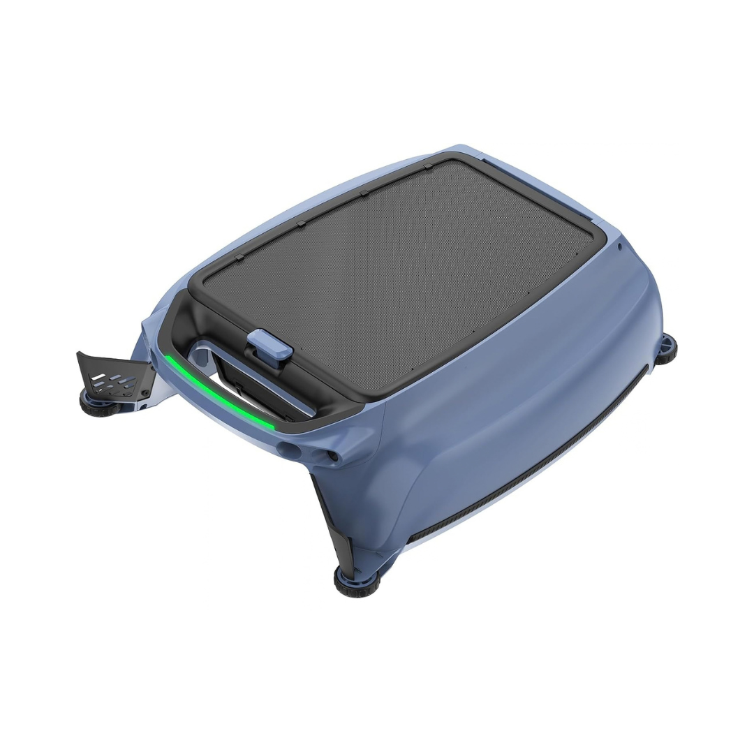 KAVANO Solar Robotic Pool Skimmer – App Control, 20-Hour Runtime, Blue
