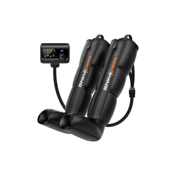 SHINE WELL Leg Recovery System – Air Compression Massager, 11 Intensities