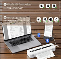 Phomemo M832 - Portable Bluetooth Thermal Printer +4 Extra Paper Rolls