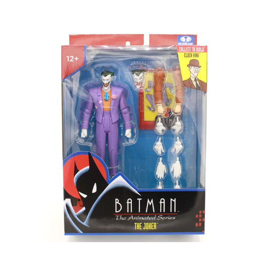 McFarlane DC Multiverse Batman The Animated Series The Joker Purple Suit Build-A-Figure Clock King Figure 6in