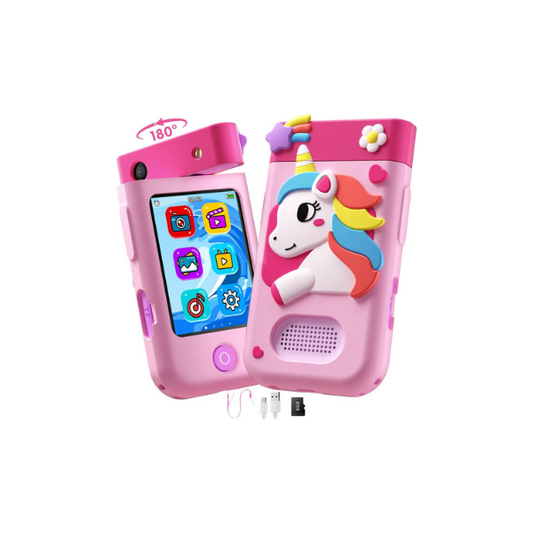 Kids Smart Phone Toy with Touchscreen & Camera, Pink – DARME