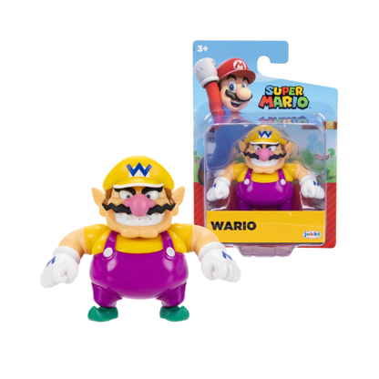 Super Mario Wario 2.5” Action Figure – Jakks Pacific Nintendo Collectible Toy