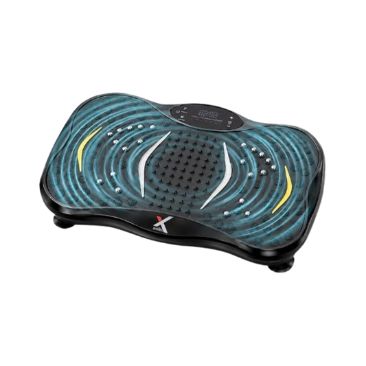 XSMITE Vibration Plate Exercise Machine - 220 Speeds + 21-Piece Accessory Set