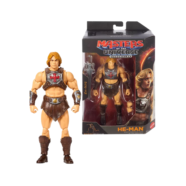 Masters of the Universe Chronicles He-Man Most Powerful Man in the Universe Deluxe Articulation Action Figure