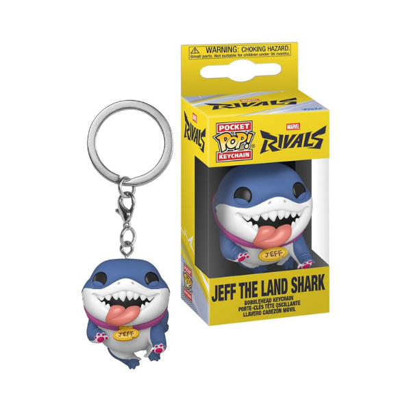 Funko Pocket Pop Keychain Marvel Rivals Jeff the Land Shark Bobblehead