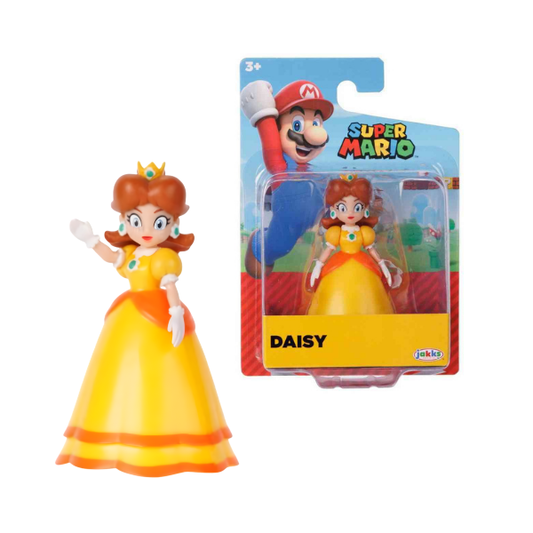 Super Mario Princess Daisy 2.5” Action Figure – Jakks Pacific Nintendo Collectible Toy