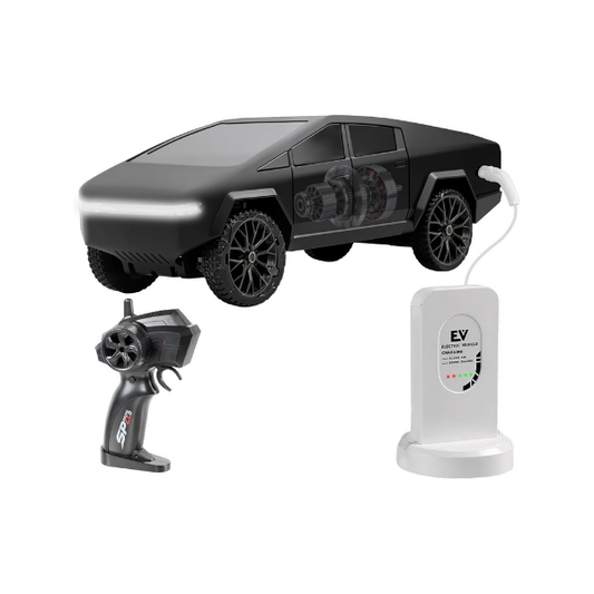 1/24 Scale RC Pickup Truck, 2.4GHz Remote Control Car with Toy EV Charger, Built-in Rechargeable Battery