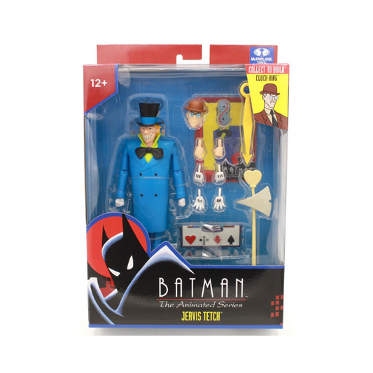 McFarlane DC Multiverse Batman The Animated Series Jervis Tetch Mad Hatter Build-A-Figure Clock King Figure 6in