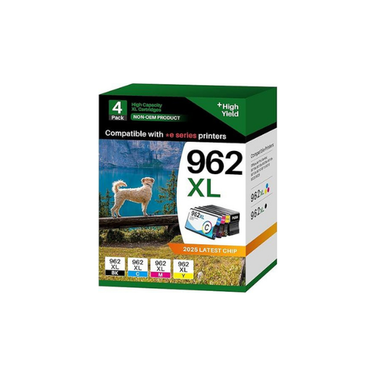 962XL Ink Cartridges – High Yield Black & Color for HP Printers
