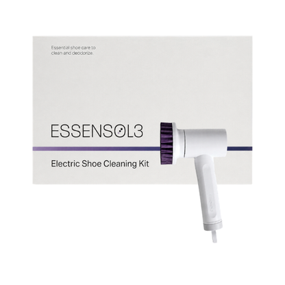 ESSENSOL3 Rechargeable Electric Shoe Cleaning Kit with 3 Brush Heads, Cleaning Solution and Towel for Sneakers