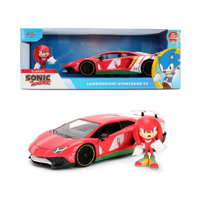 Jada Toys Knuckles Lamborghini Aventador SV Die-Cast Vehicle & Figure