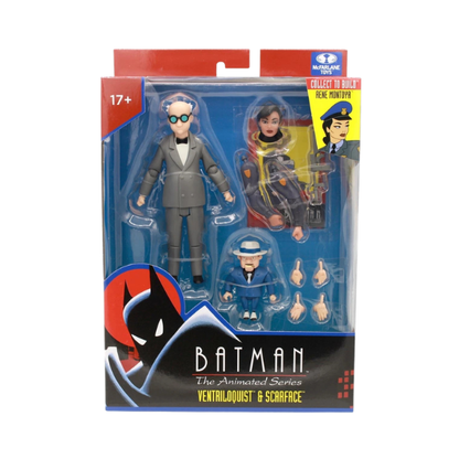 McFarlane Toys DC Direct Batman The Animated Series Ventriloquist & Scarface Build-A Wave 6 Action Figure Set