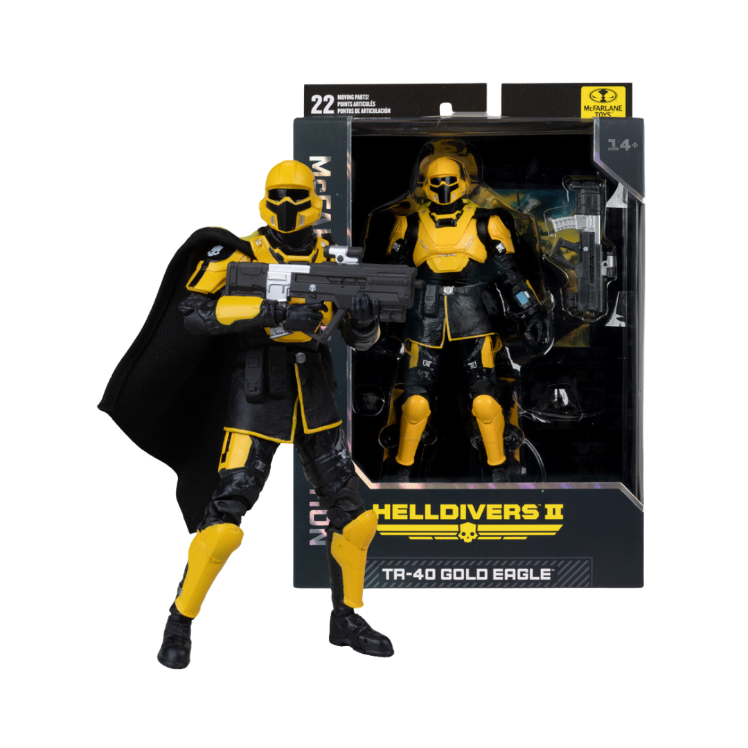 McFarlane Helldivers II TR-40 Gold Eagle 7-Inch Gaming Edition Figure