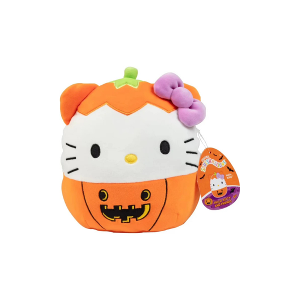 Squishmallows Hello Kitty Pumpkin Halloween Plush (Official Sanrio)