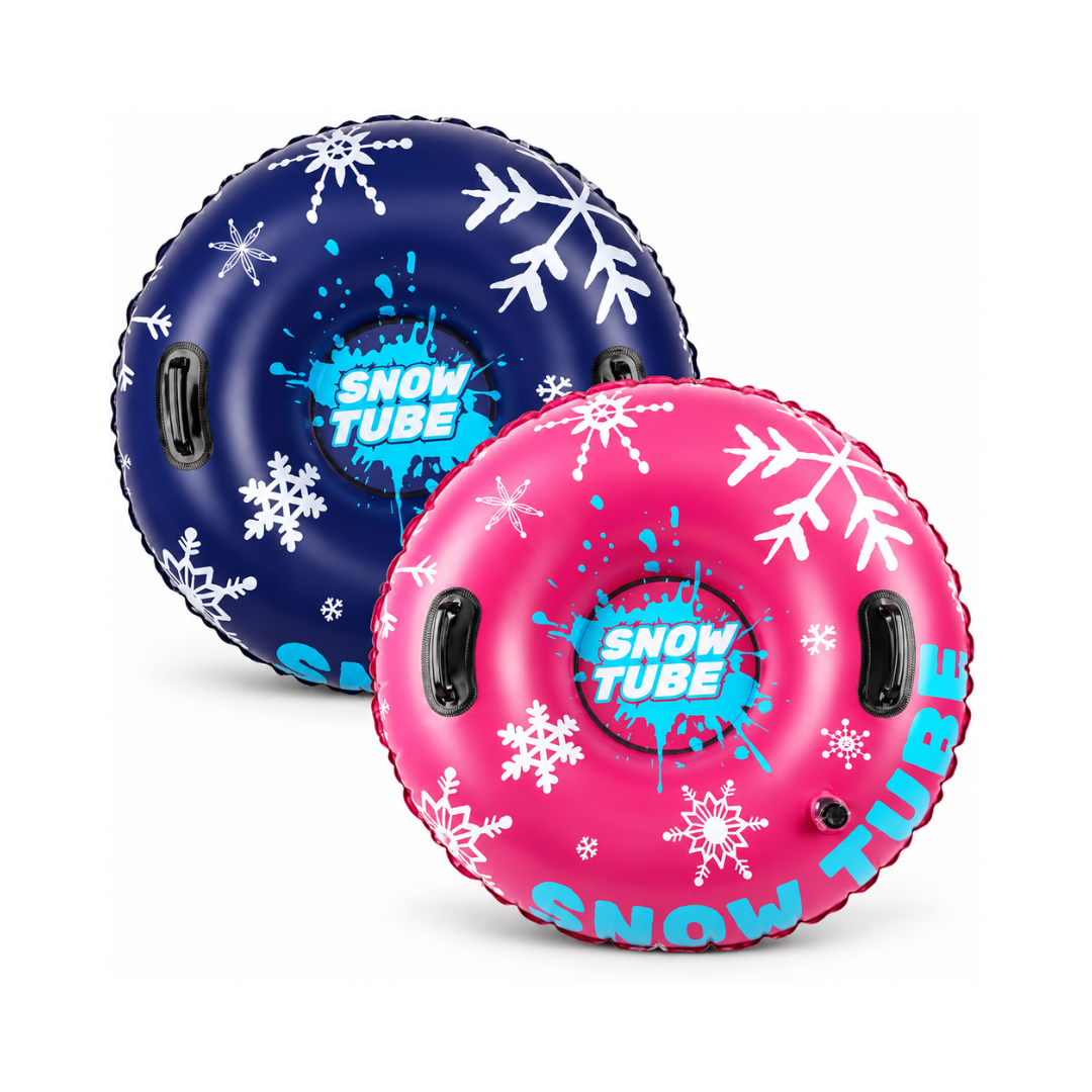 Eterfun 36-inch Inflatable Snow Tubes 2-Pack – Cold-Resistant PVC with Handles
