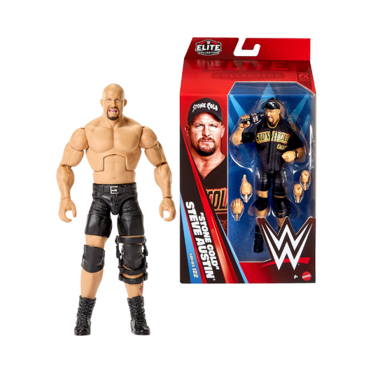 WWE Elite Series 122 Stone Cold Steve Austin Action Figure 6-Inch Mattel
