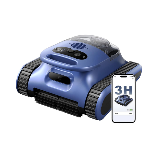 Automatic Robotic Pool Cleaner,3 in 1 Cordless Pool Vacuum for Inground Pools Floor&Wall&Waterline Cleaing up to 2150 SqFt,4800GPH Powerful Suction Robot Cleaner 180Min Battery Life,Track Drive-B0GKMYMJR8