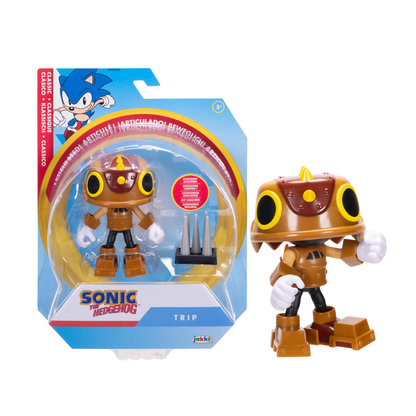 Jakks Pacific Sonic the Hedgehog Trip Action Figure with Spike Trap – 4” Toy