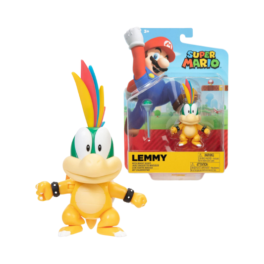 Super Mario Lemmy Koopa 4" Action Figure with Ball Accessory