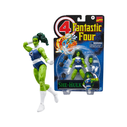Marvel Legends Fantastic Four Retro Collection She-Hulk 6-Inch Action Figure with Accessories
