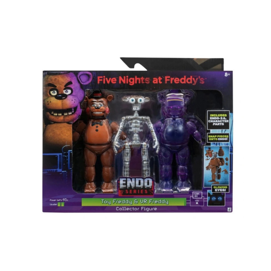 Five Nights at Freddy’s Endo Series Toy Freddy & VR Freddy Collector Action Figure 3-Pack – Jazwares FNAF