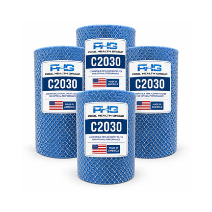 Pool Health Group PA56L/C2030 Pool Filter Cartridges 4-Pack – Hayward-Compatible