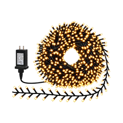 Ollny 500 LED Smart Christmas Cluster Lights 16.4FT RGB App Remote Music Sync Holiday Lights