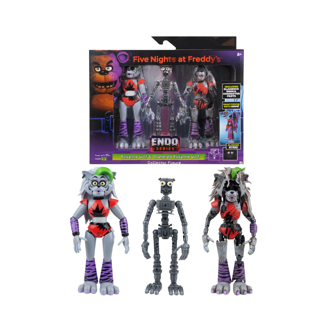 FNAF Endo-02 6-Inch Figure with Roxanne Wolf & Shattered Roxanne Parts
