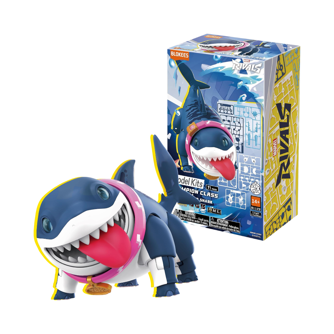 Marvel Rivals Blokees Champion Class Jeff the Land Shark Model Kit (71 Pieces)