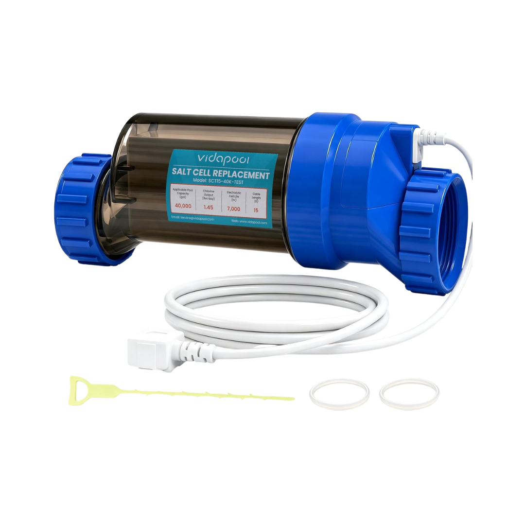 Vidapool T-CELL-15 Salt Cell Replacement for Hayward AquaRite 40K Pools