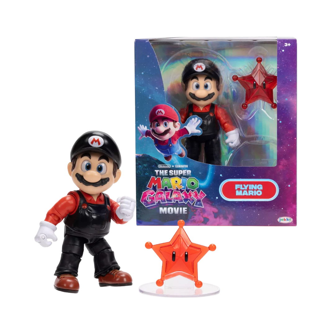 Super Mario Galaxy Movie Flying Mario Collector Figure