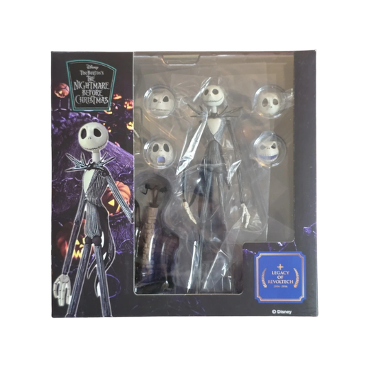 Kaiyodo Legacy of Revoltech LR-058 Jack Skellington Glow-in-the-Dark Action Figure