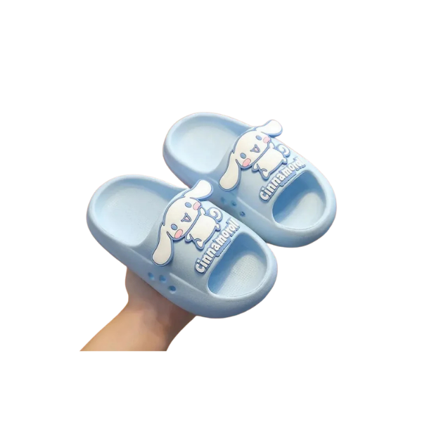 Cinnamoroll Big Smile Slides – Light Blue Eva Sandals Women 5.5–6