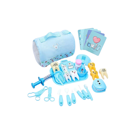 30-Piece Dentist Play Set for Kids 3+, Pretend Play Dental Kit with Tools