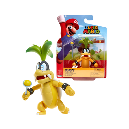 Super Mario Iggy Koopa Action Figure Set with Magic Wand JAKKS