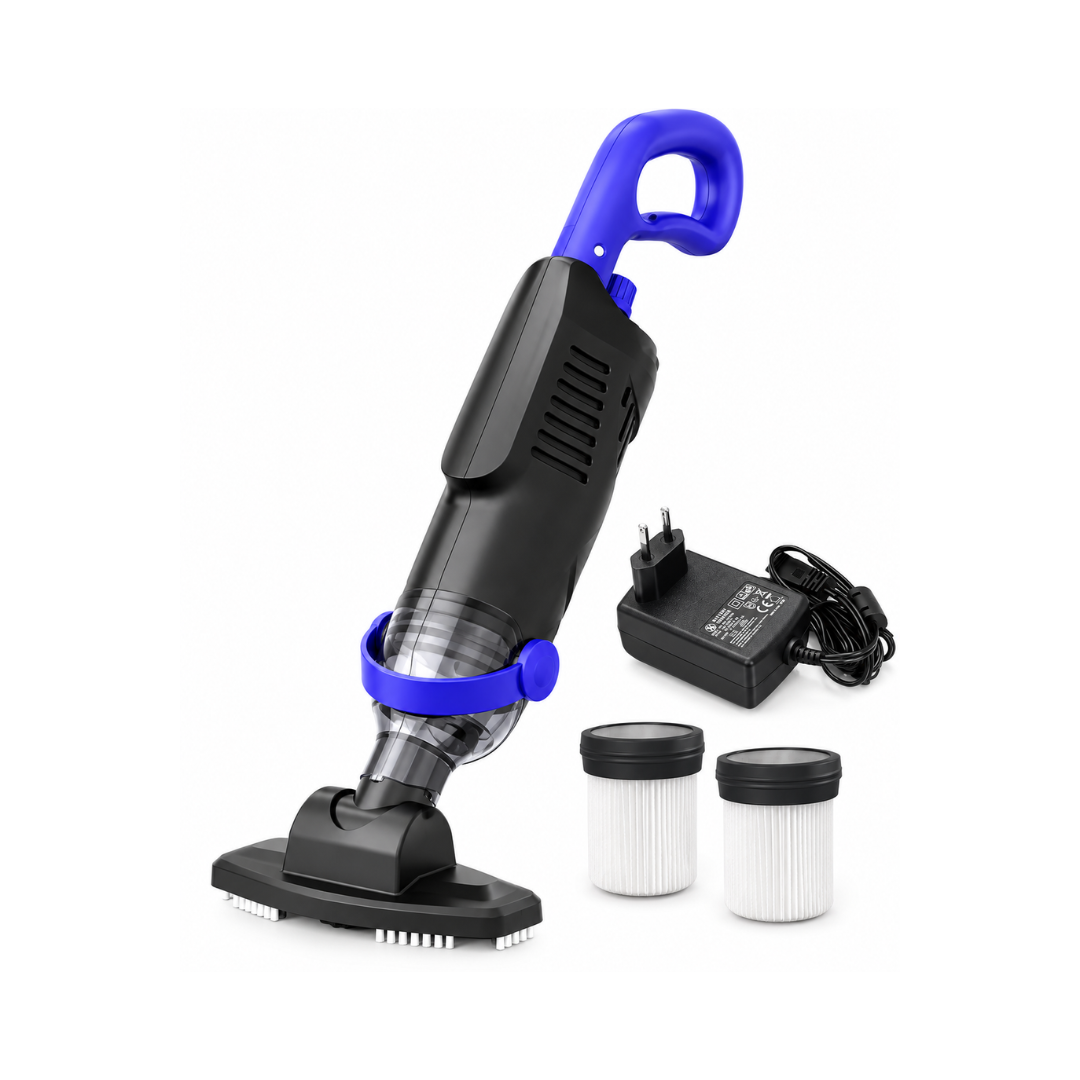 Aspirador de piscina sem fio Nichro – sucção potente de 60 W, à prova d'água IPX8