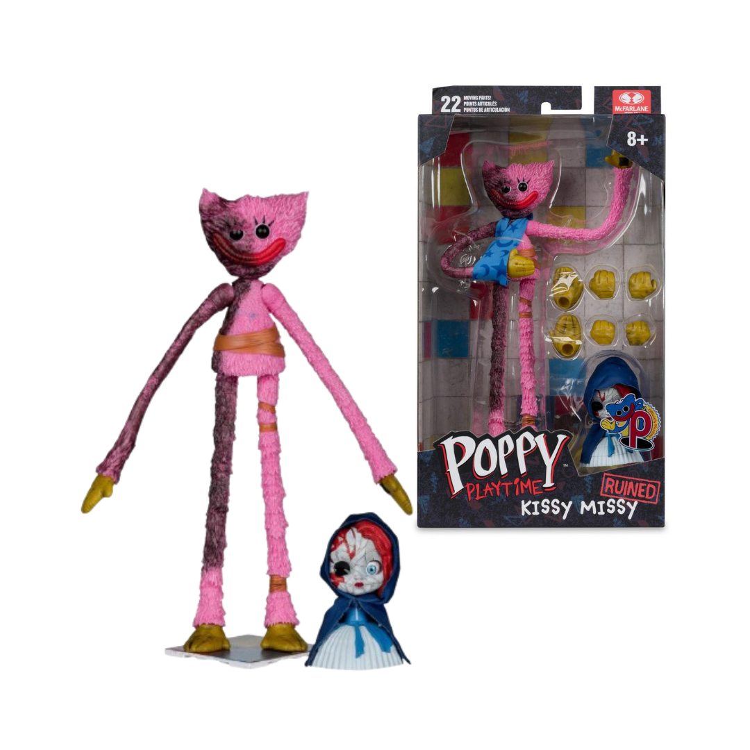 McFarlane Poppy Playtime Ruined Kissy Missy 7" Action Figure with Poppy NEW