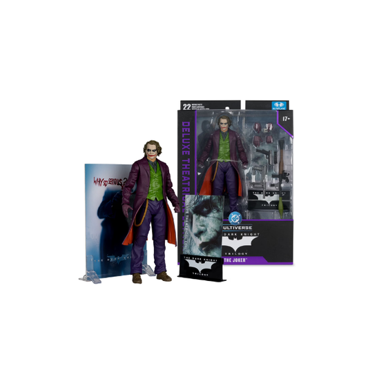 McFarlane DC Multiverse The Joker The Dark Knight Trilogy Deluxe Theatrical Edition – New in Box