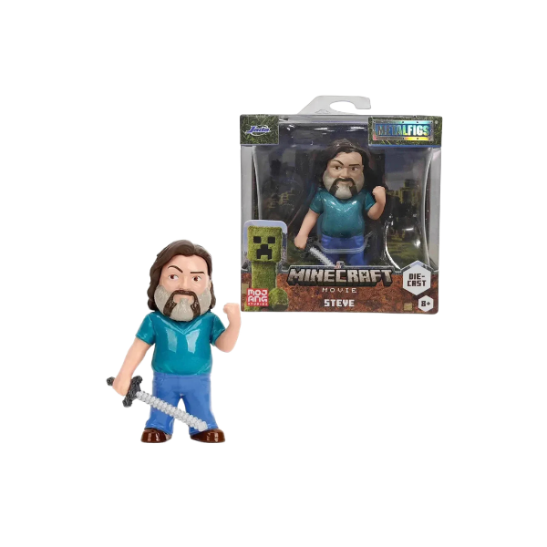 Minecraft Movie Metalfigs Steve Figure 6cm Diecast by Jada 2025